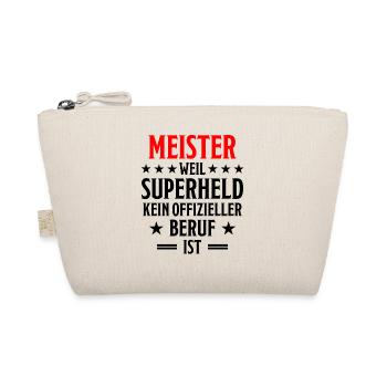 Meister Meisterprüfung Lustiger Spruch Geschenk - Bio-Täschchen - Natur - Vorne