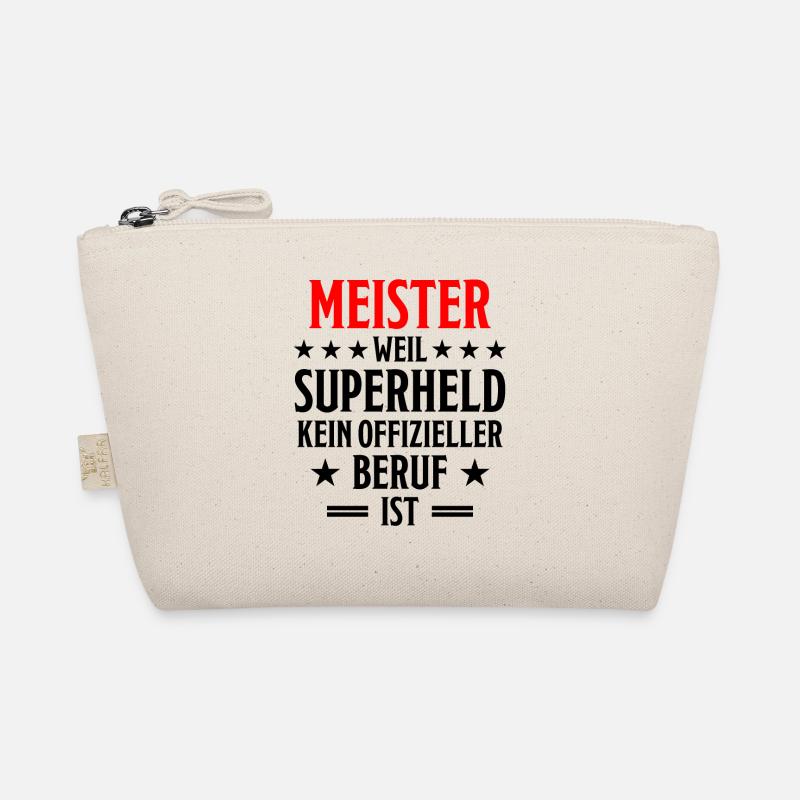 Meister Meisterprüfung Lustiger Spruch Geschenk - Bio-Täschchen - Natur