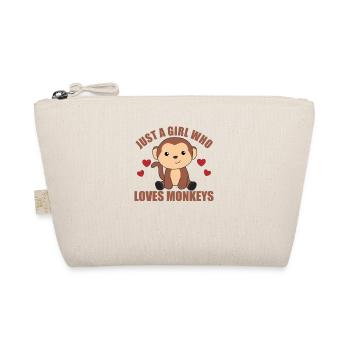 Juste une fille qui aime les singes - singe mignon - Trousse biologique - nature - Devant