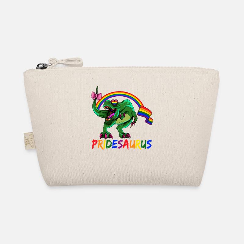Pridesaurus Pride Gay T-Rex Dino Organic Pouch