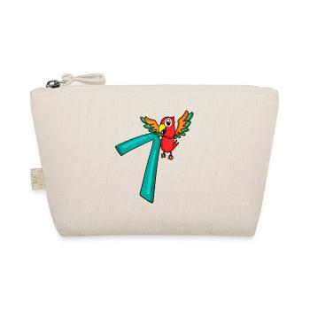 7th Birthday Parrot - 7 years old gift - Organic Pouch - nature - Front