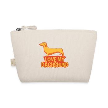 J’aime Mon teckel Chien de toit Teckel - Trousse biologique - nature - Devant