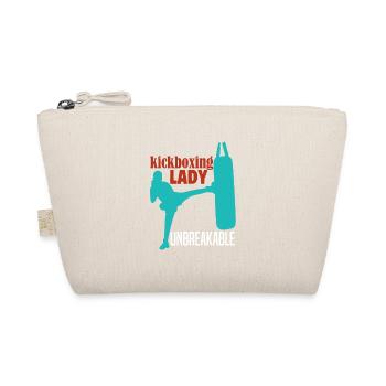 Kickboxing Lady Muay Thai Combat Workout Martial Arts - Organic Pouch - nature - Front