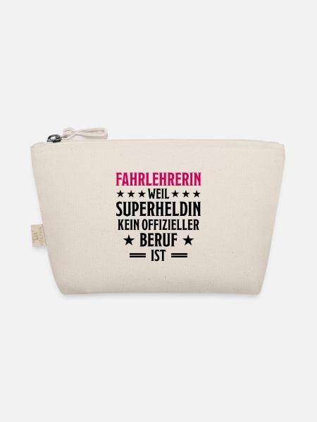 Fahrlehrerin Fahrschullehrerin Fun Spruch Geschenk - Bio-Täschchen - Natur
