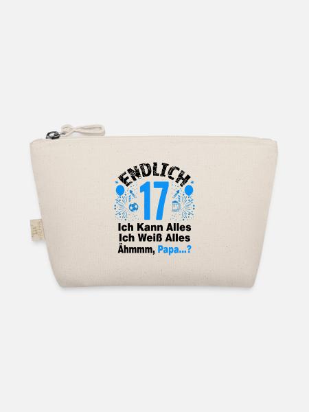 17 Geburtstag Junge Geschenk lustig 17. Ehrentag - Bio-Täschchen - Natur