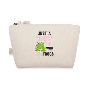 Just a girl who loves Frogs sweet frog - Organic Pouch - nature - Front