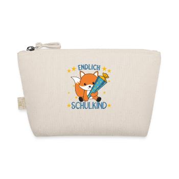 Kindergarten Fuchs Schule Kinder Schultüte süß - Bio-Täschchen - Natur - Vorne
