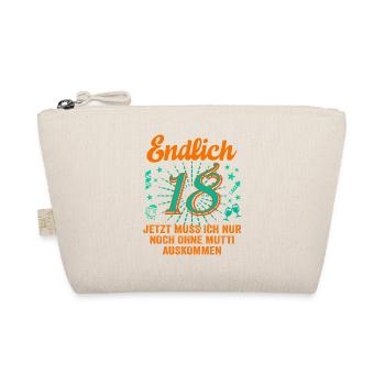 18 Geburtstag Junge Geschenk lustig 18. Ehrentag - Bio-Täschchen - Natur - Vorne