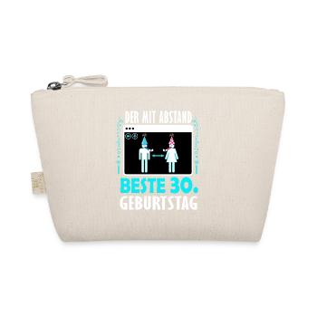 30 Geburtstag Lockdown Geschenk 30. Geburtstag - Bio-Täschchen - Natur - Vorne