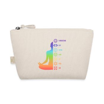 Chakra Energy Alignment Meditation Design - Organic Pouch - nature - Front