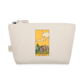 Garten Gärtnerin magische Tarotkarte Geschenkidee - Bio-Täschchen - Natur - Vorne