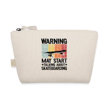 Cadeau de skateboarder dicton vintage de skateur - Trousse biologique - nature - Devant