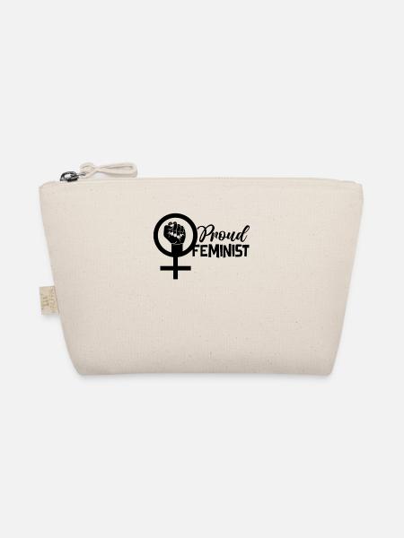 Stolze Feministin Patriarchat Feminist Feminismus - Bio-Täschchen - Natur - Vorne