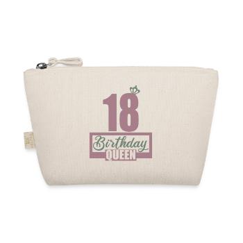 18e anniversaire 18 ans Birthday Queen - Trousse biologique - nature - Devant