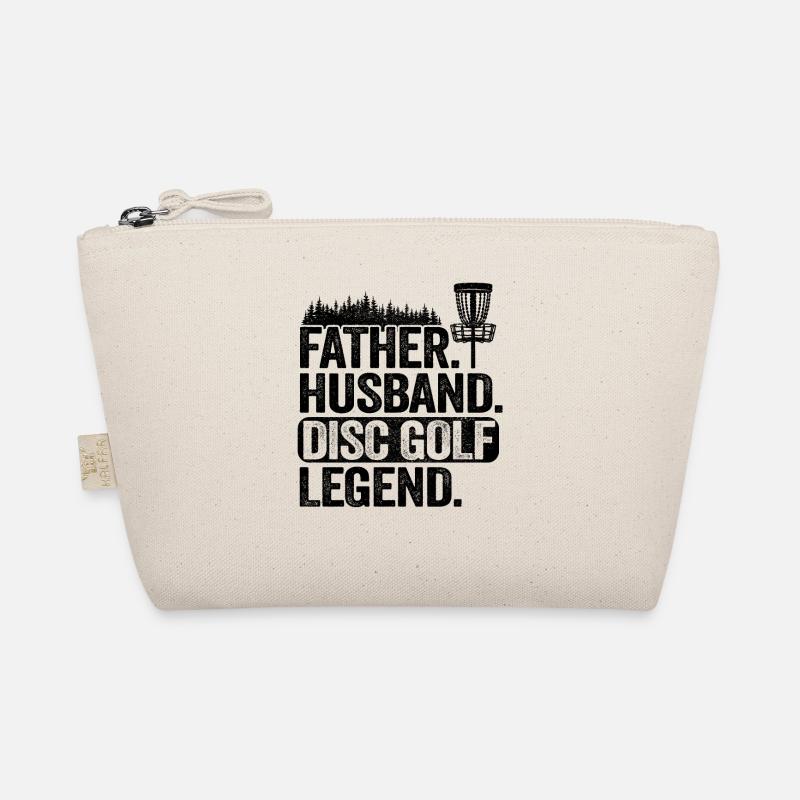 Disc Golfer Dad Father Husband Disc Golf Legend Organic Pouch
