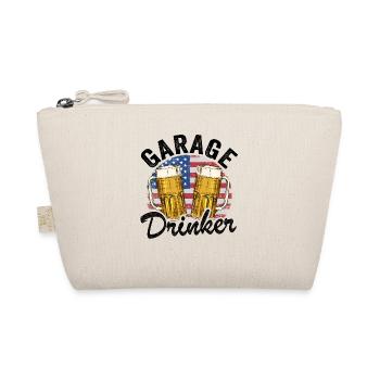 Garage Drinker Funny Beer Drinking - Organic Pouch - nature - Front