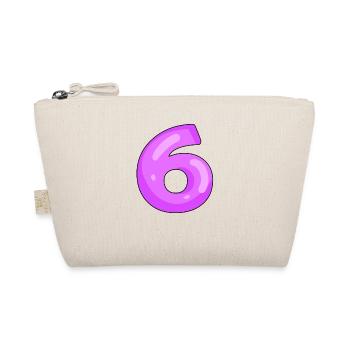 6 Lila - Bio-Täschchen - Natur - Vorne