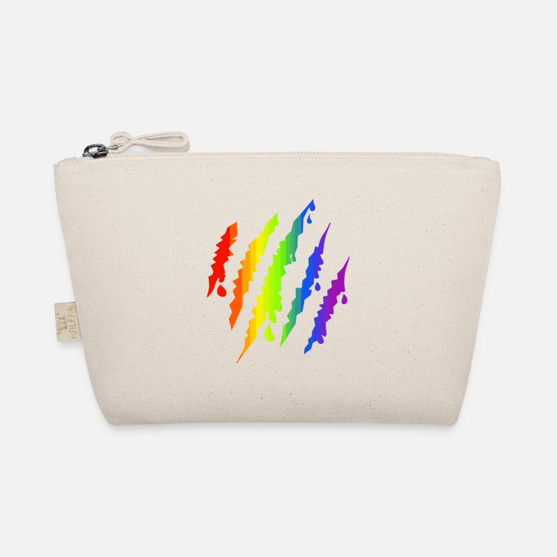 Pride LGBTQ Rainbow Scratch Mark Organic Pouch