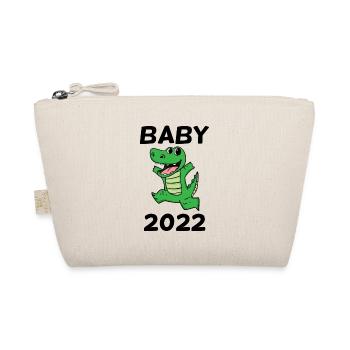 Baby 2022 - Neugeborenes 2022 Baby Geschenk - Bio-Täschchen - Natur - Vorne