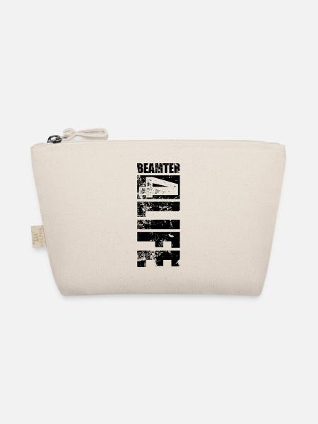Beamter 4 Life Vintage Verbeamtung Geschenk - Bio-Täschchen - Natur