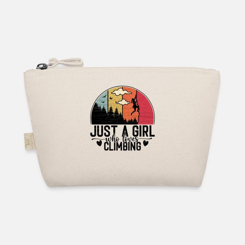 Nur ein Mädchen das klettern liebt- Kletterer Berg Bio-Täschchen