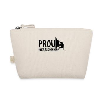 Proud Boulderer Boulderer Saying Bouldering - Organic Pouch - nature - Front