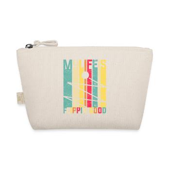 Retro Pinball Flipper Vintage Arcade Gaming - Organic Pouch - nature - Front