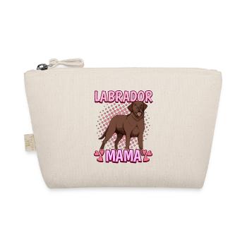Brauner Labrador Labbi Labrador Mama - Bio-Täschchen - Natur - Vorne