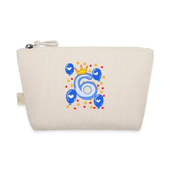 6ème anniversaire jeunes ballons de couronne étoiles - Trousse biologique - nature - Devant