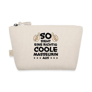 Masseurin Massage Beruf Lustiger Spruch Geschenk - Bio-Täschchen - Natur - Vorne