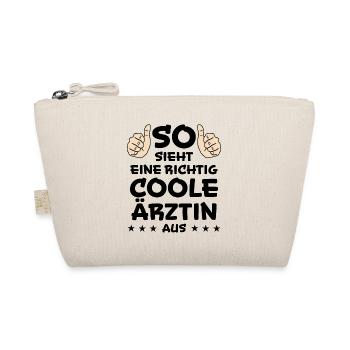 Ärztin Arzt Gesund Lustiger Spruch Doktor Geschenk - Bio-Täschchen - Natur - Vorne