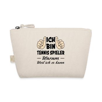 Tennis Lustiger Spruch Fun Tennisspieler Geschenk - Bio-Täschchen - Natur - Vorne