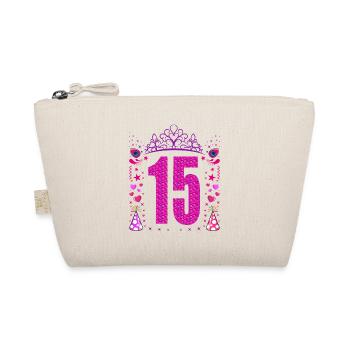 15 Geburtstag Mädchen Geschenk 15 Jahre Geburtstag - Bio-Täschchen - Natur - Vorne