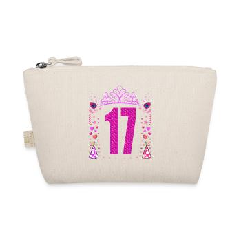 17 Geburtstag Mädchen Geschenk 17 Jahre Geburtstag - Bio-Täschchen - Natur - Vorne