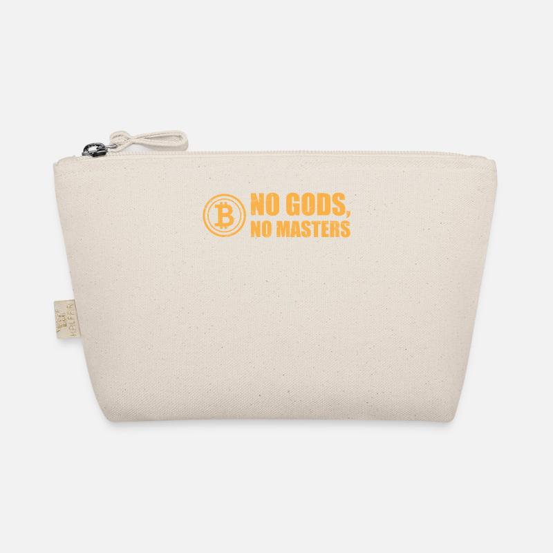 Bitcoin: No Gods, No Masters - Bio-Täschchen - Natur