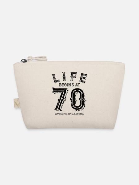 70th birthday 70 years birthday present - Organic Pouch - nature