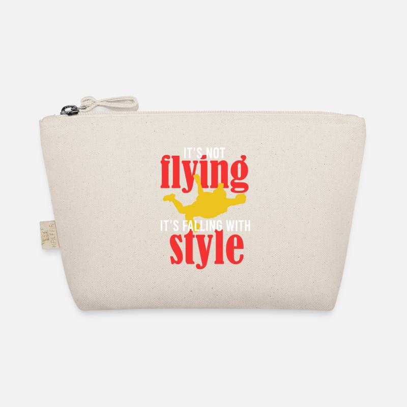 Skydiving is not flying, but falling Organic Pouch