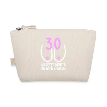 30 Jahre Schwerkraft es geht abwärts 30 Jahre 30. - Bio-Täschchen - Natur - Vorne