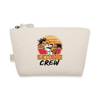 Satoshi Crew BTC Vintage Kryptowährungen Bitcoin - Bio-Täschchen - Natur - Vorne