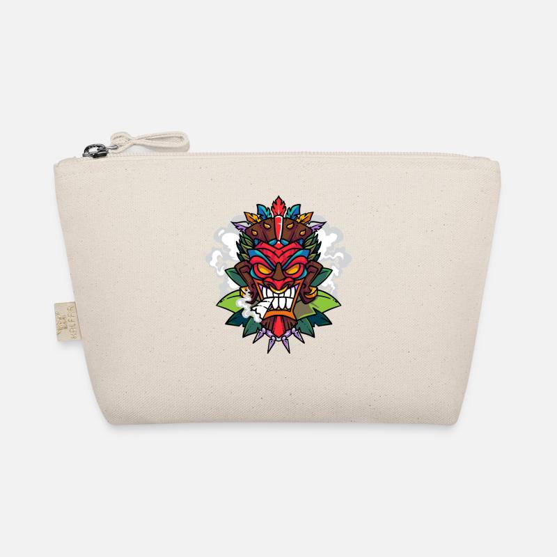 Smoking Tiki Shirt - Bio-Täschchen - Natur