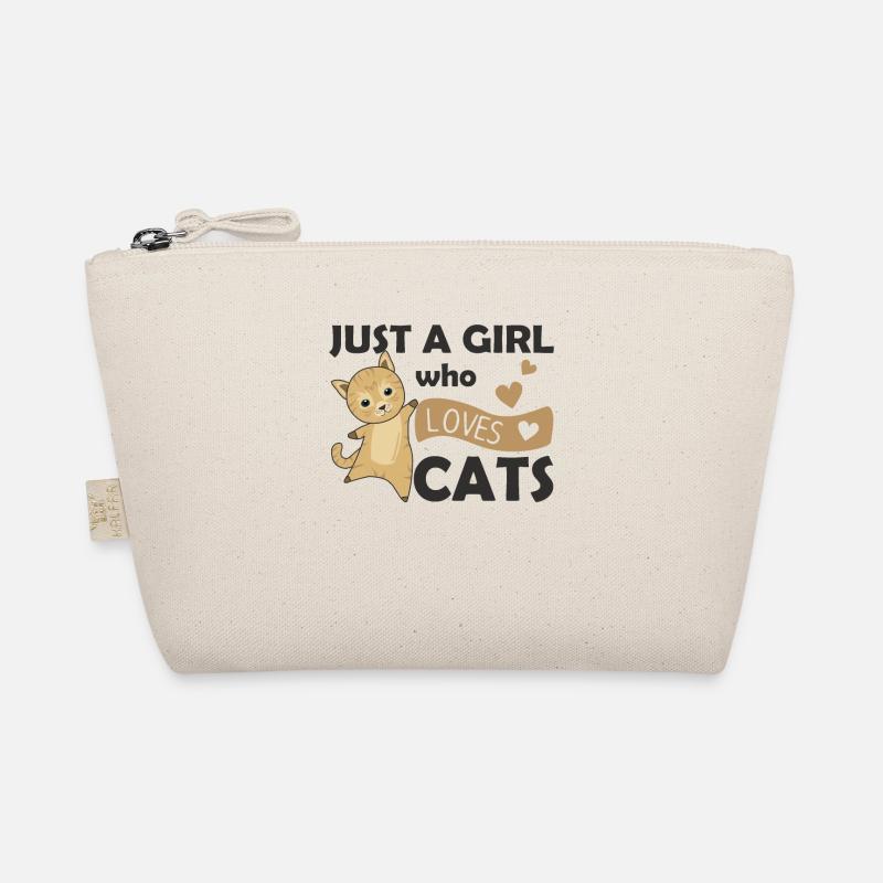 Juste une fille qui aime le chat mignon Trousse biologique