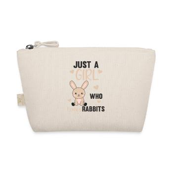 Juste une fille qui aime les lapins - lapin mignon - Trousse biologique - nature - Devant