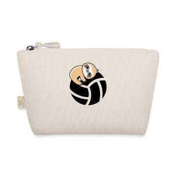 Beach Volleyball Faultier - Volleyballer Faultier - Bio-Täschchen - Natur - Vorne