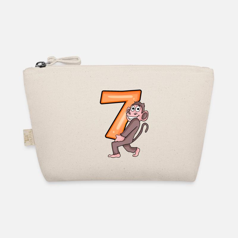7. Geburtstag Affe Junge 7 Jahre Geschenk Bio-Täschchen