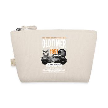 Baujahr 1951 geboren Oldtimer 70 Geburtstag Spruch - Bio-Täschchen - Natur - Vorne