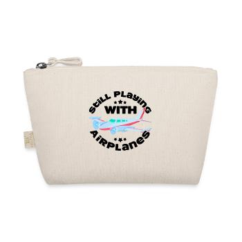Still Playing with Airplanes Pilot Flying Pilot - Organic Pouch - nature - Front