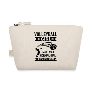 Volleyball Girl - Beach Volleyball Girls - Organic Pouch - nature - Front