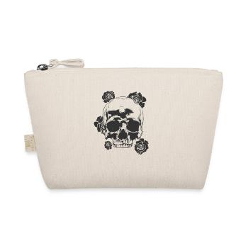Tête de mort avec rose tatouage art corporel - Trousse biologique - nature - Devant