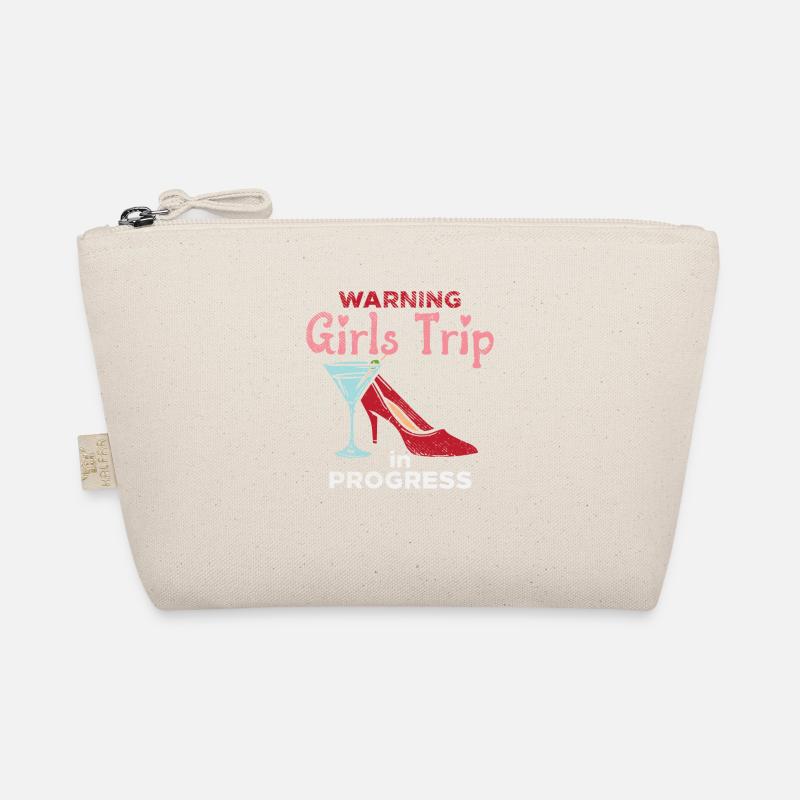 Warning Girls Trip In Progress Bio-Täschchen