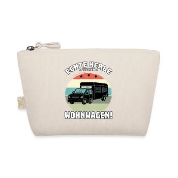ICH WILL IN DIE NATUR ABER NUR MIT WOHNWAGEN - Bio-Täschchen - Natur - Vorne